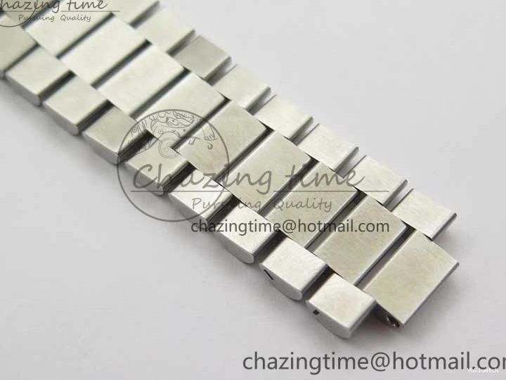 40mm Dial 904 President Ice on Markers T 228239 Blue Crystal SS A2836 Bracelet Dial New SS Version BP Day-Date 0330